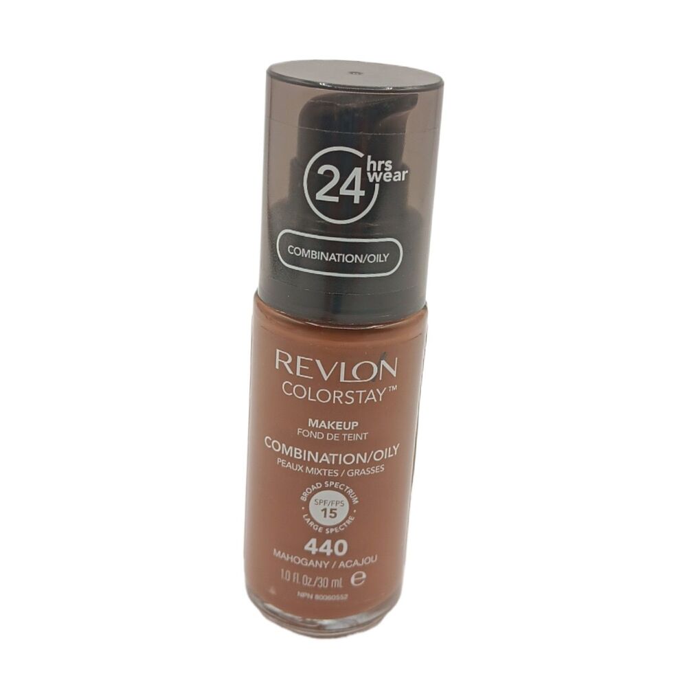 Revlon ColorStay Foundation 440 Mahogany Combination/Oily SPF 15 1 oz New Sealed